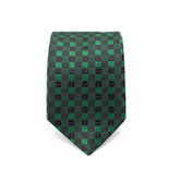 MIDNIGHT MATRIX TIE AND POCKET SQUARE